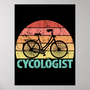 Poster Cycologist Funny Cycling