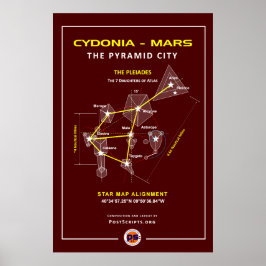 Poster Cydonia-Mars: Cidade Pirâmide