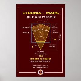 Poster Cydonia-Mars: Pirâmide D&M