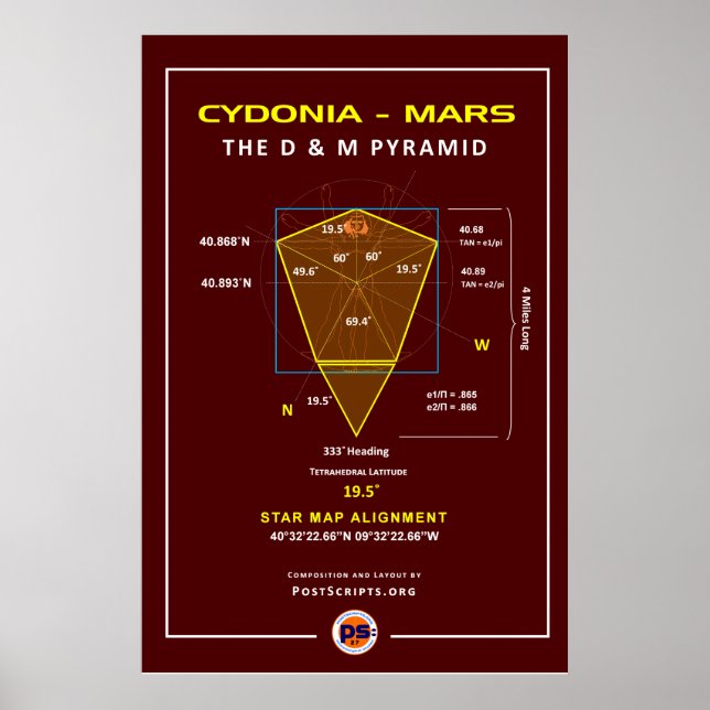 Poster Cydonia-Mars: Pirâmide D&M (Frente)