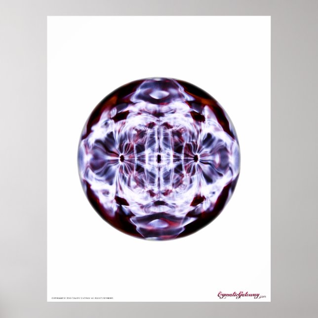 Poster Cymatics: Sound Made Visible (Frente)