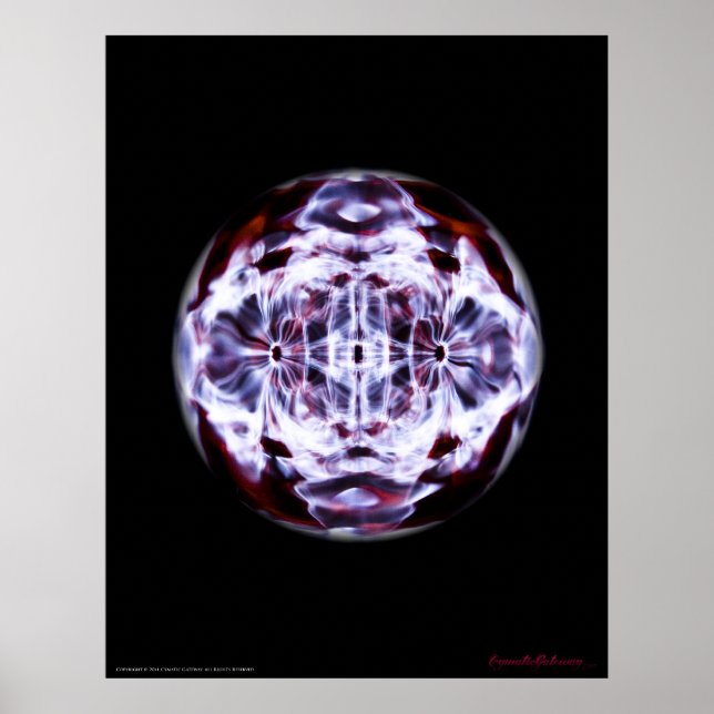 Poster Cymatics Visible Sound Beta State (Frente)