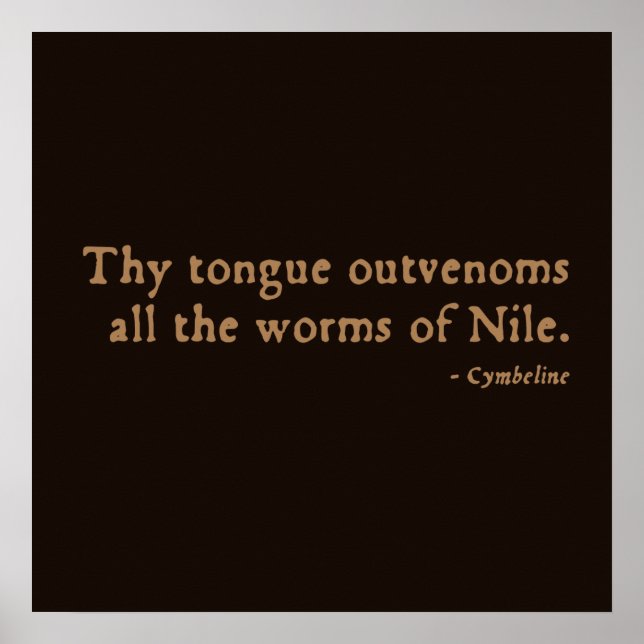 Pôster Cymbeline Worms Insult (16ª versão C) (Frente)