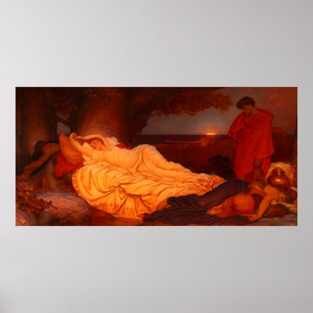 Poster Cymon e Iphigenia, por Lord Frederic Leighton, 188 (Frente)