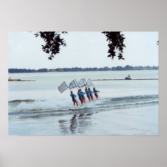 Poster Cypress Gardens Florida Girls Water Ski Team Foto (Frente)