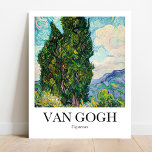 Poster Cypresses by Vincent Van Gogh<br><div class="desc">Cypresses (1889) by Vincent Van Gogh</div>
