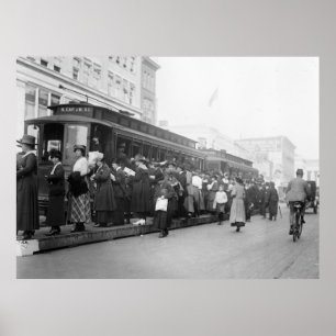 Poster D.C. Cena do eléctrico, 1920