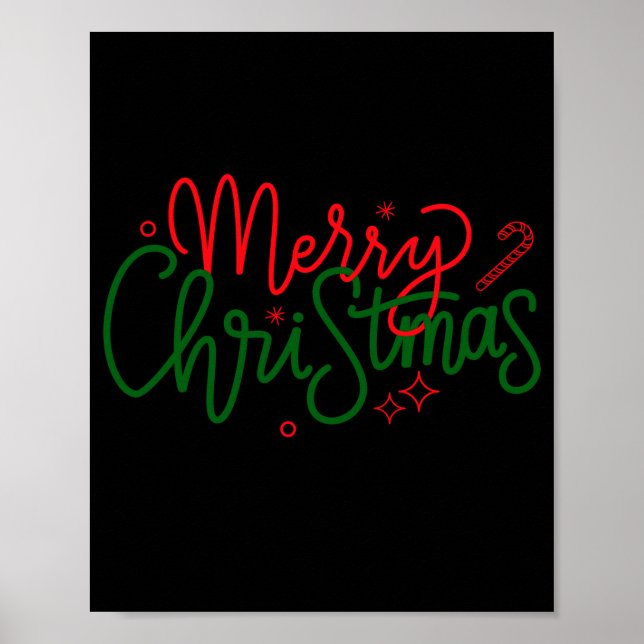 Poster D Family Christmas Family Name  (Frente)