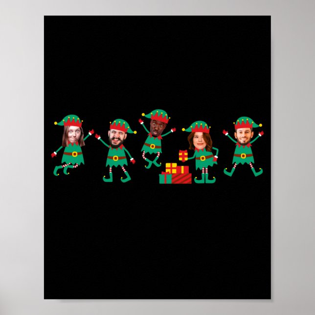 Poster D Funny Face Photo Christmas Elf  (Frente)