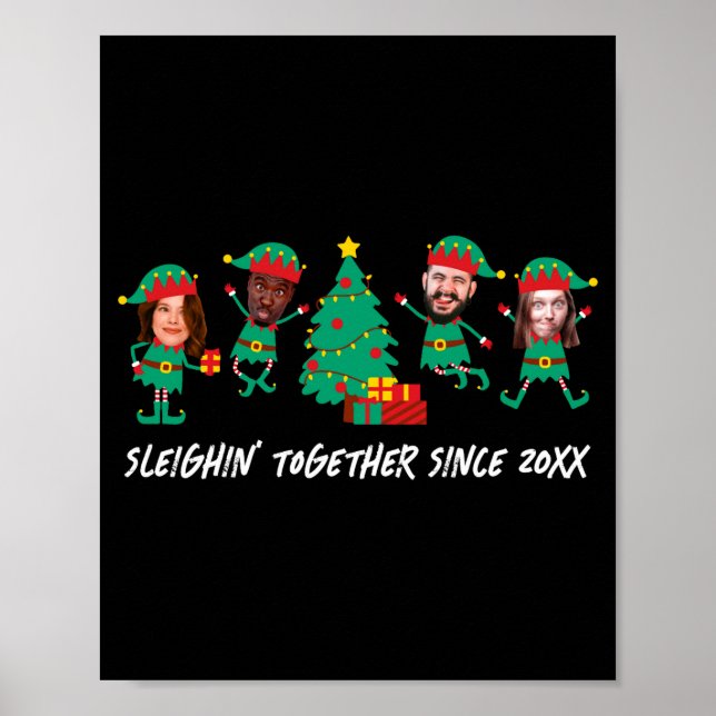 Poster D Funny Face Photo Christmas Elf  (Frente)