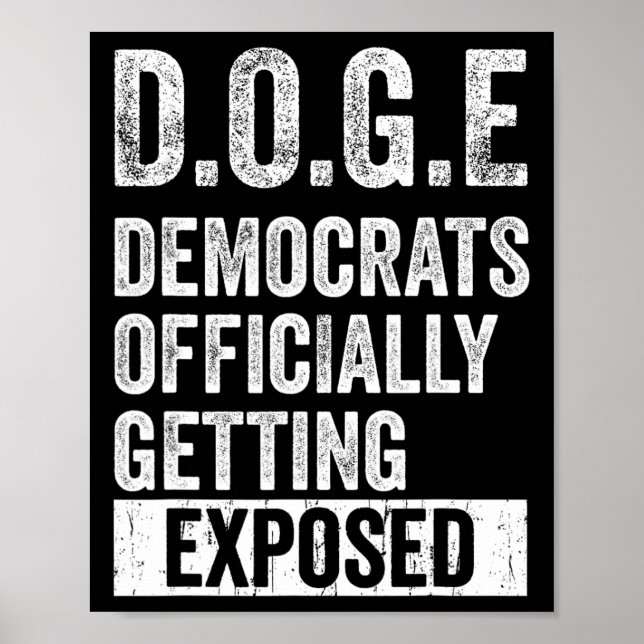 Poster D.o.g.e Doge Democratas sendo oficialmente exposto (Frente)