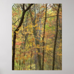 Poster da aguarela do outono