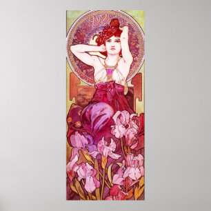 Poster da ametista de Alphonse Mucha