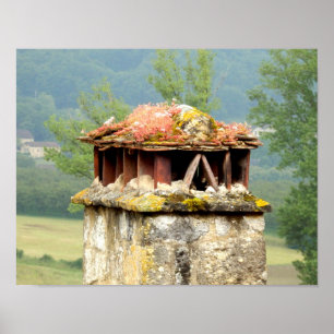 Poster da antiga chaminé francesa