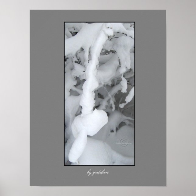 Poster da Arquitetura de inverno por Gretchen (Frente)