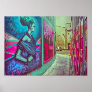 Poster da arte da rua de Ireland do vintage