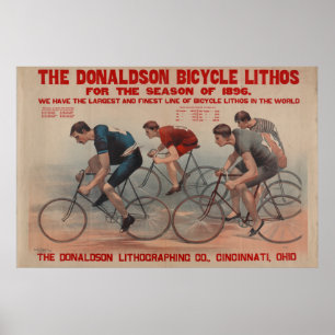 Poster da arte do anúncio de Donaldson da raça d
