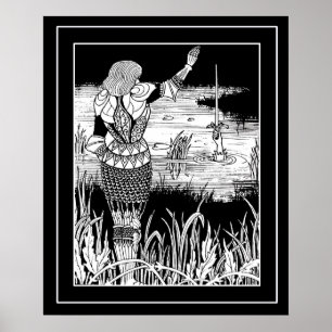 Poster da arte do cavaleiro de Beardsley