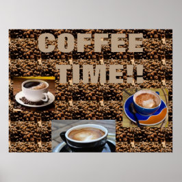 POSTER DA ARTE DO FEIJÃO DE CAFÉ