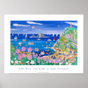 Poster da arte: Rosa de mar do tintureiro de John
