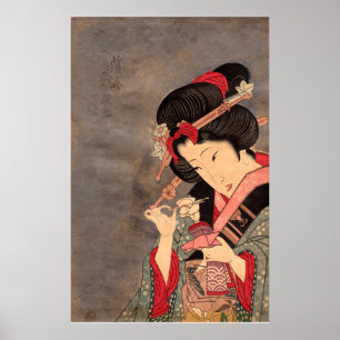 Poster da arte vol.2 de Ukiyoe do japonês