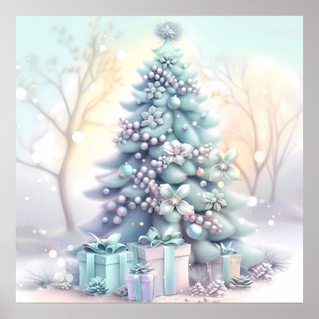 Poster da Árvore de Natal Dreamy (Frente)