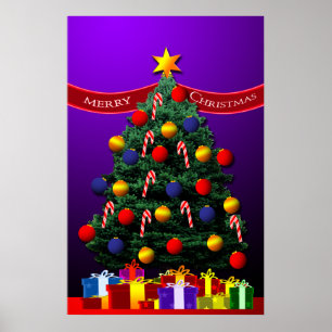 Poster da árvore de Natal para sua parede