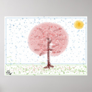Poster da árvore de Sakura