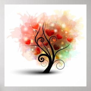 Poster da árvore do coração