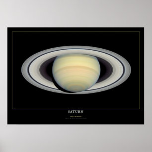 Poster da astronômica espacial Saturno