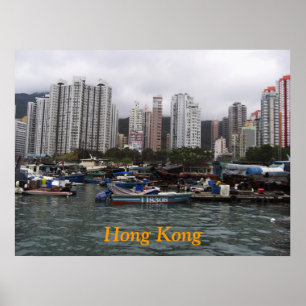 Poster da baía de Hong Kong