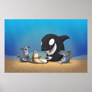 Poster da banda de jarro do oceano