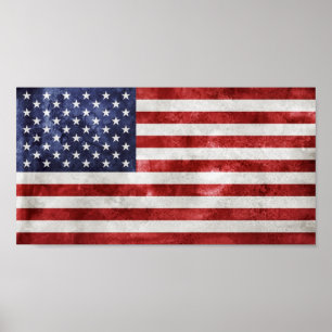 Poster da bandeira americana