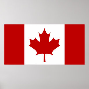 Poster da bandeira de Canadá