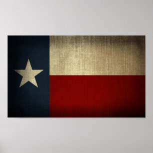 Poster da bandeira de Texas