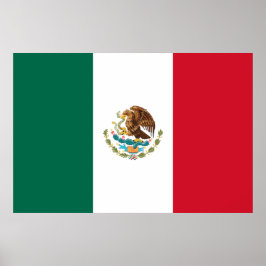 Poster da Bandeira Nacional Mexicana (México)