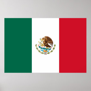 Poster da Bandeira Nacional Mexicana (México)