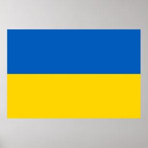 Poster da bandeira ucraniana (Ucrânia)