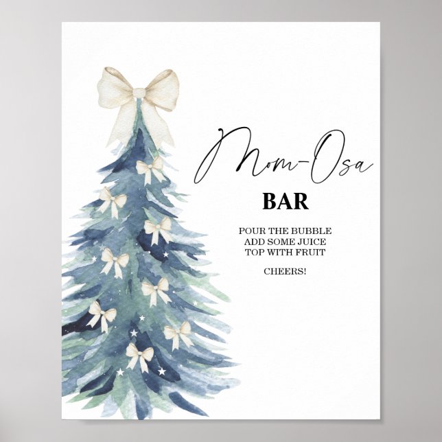 Poster da barra Mon-osa da árvore de inverno (Frente)