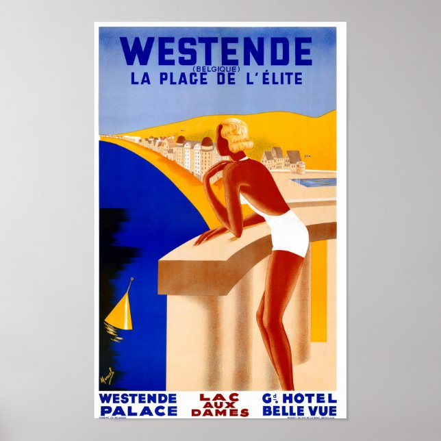 Poster da Bélgica restaurada (Frente)