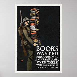 Poster da Biblioteca Vintage - Arte de Energia Ret
