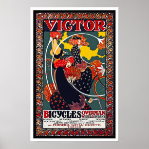 Poster da bicicleta: Bicicletas do vencedor -