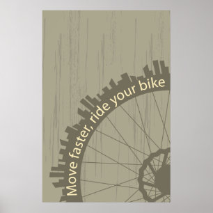 Poster da bicicleta do vintage
