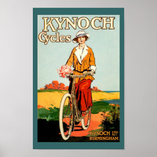 Poster da bicicleta do vintage - ciclos de Kynoch