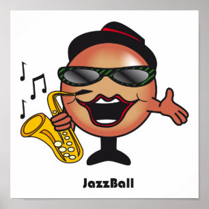 Poster da bola do jazz