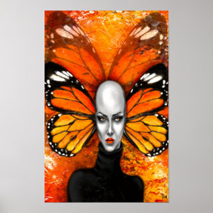 Poster da borboleta - Pintura