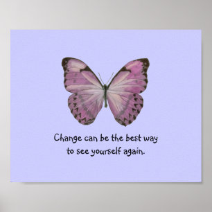 Poster da borboleta roxa