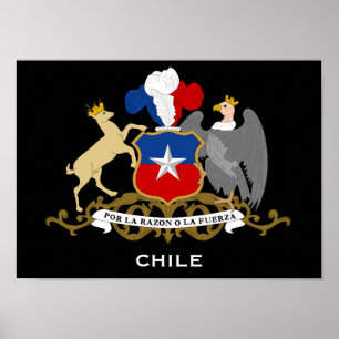 Poster da brasão de Chile*