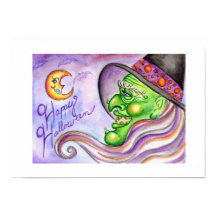 Poster da Bruxa de Halloween