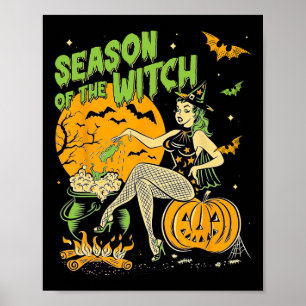 Poster Da Bruxa Halloween Samhain